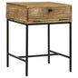 Wyrik - Rectangular Side End Table - Honey