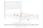 Binterglen - Queen Panel Panel Headboard/Footboard and Slats - White