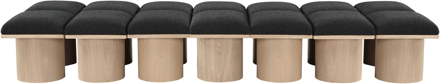 Pavilion - 14 Piece Modular Bench With Natural Base