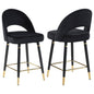 Open Back Counter Height Stools (Set of 2)