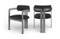 Aurum - Vegan Leather Upholstered Dining Chair With Gray Base (Set of 2)