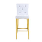 Bar Chairs With Crystal Clasp Design (Set of 2)