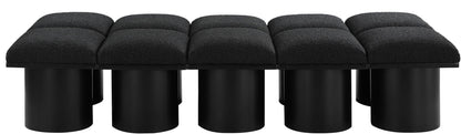 Pavilion - 10 Piece Modular Bench With Black Base