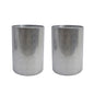 Modern Round Accent Table With Hammered Surface