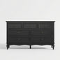 7 Drawer Dresser, Storage Chest - Black