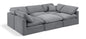 Indulge - Velvet 6 Piece Modular Sectional