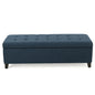 Upholstered Storage Ottoman Bench, Foot Rest For Bedroom