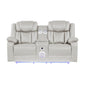 Challenger - LED Power Recliner Loveseat