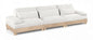 Turin - Chenille Fabric Upholstered Modular Sectional - White