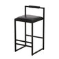 Elegant Bar Stool Set With Backrest And Footrest, Counter Height (Set of 2)