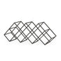 Modern Industrial Tabletop Wine Rack With 7 Bottle Holders - Black