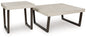 Westenfort - Occasional Table Set (Set of 2) - Espresso / Gray