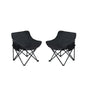 2 Pieces Outdoor Camping Chairs Folding / Portable, Comfortable Seating, Durable Steel Fram