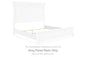 Kanwyn - King Panel Rails - Whitewash