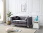 Glam Styled Micro Suede Loveseat