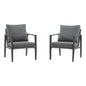 Modern Lounge Chair With Rope Accents And Cushions