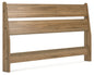Deanlow - Queen Panel Headboard - Honey