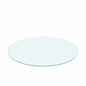 36" Round Tempered Glass Table Top Clear Glass 1 / 4" Thick Flat Polished Edge - Transparent