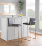 Fuji - Contemporary And Modern Elegance High Back Barstool