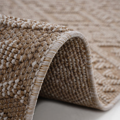 Guros - 8' X 10' Traditional Indoor / Outdoor Area Rug - Natural