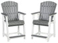 Transville - Barstool (Set of 2) - Gray / White