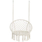 Macrame Hanging Hammock Chair, Rope Swing For Indoor And Outdoor Use