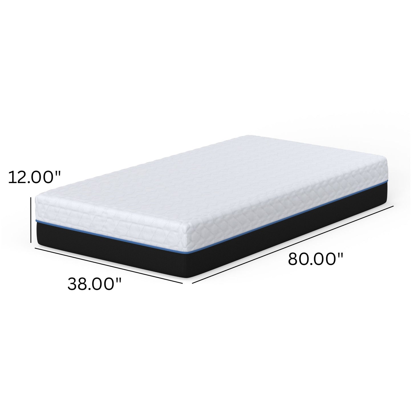Copper Lux - 12" Soft Memory Foam Mattress With Phase Change Cooling Fabric