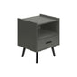 Modern Accent Table With Storage Drawer