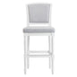 Stool With Upholstered Seat And Back