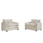 Modern Classic Fabric Single Chair Deep Seat Sofa With Pillow