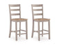 Harperfeld - Barstool (Set of 2) - Natural / Gray