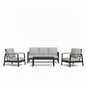 Modern 5 Seat Outdoor Patio Furniture Set With Coffee Table