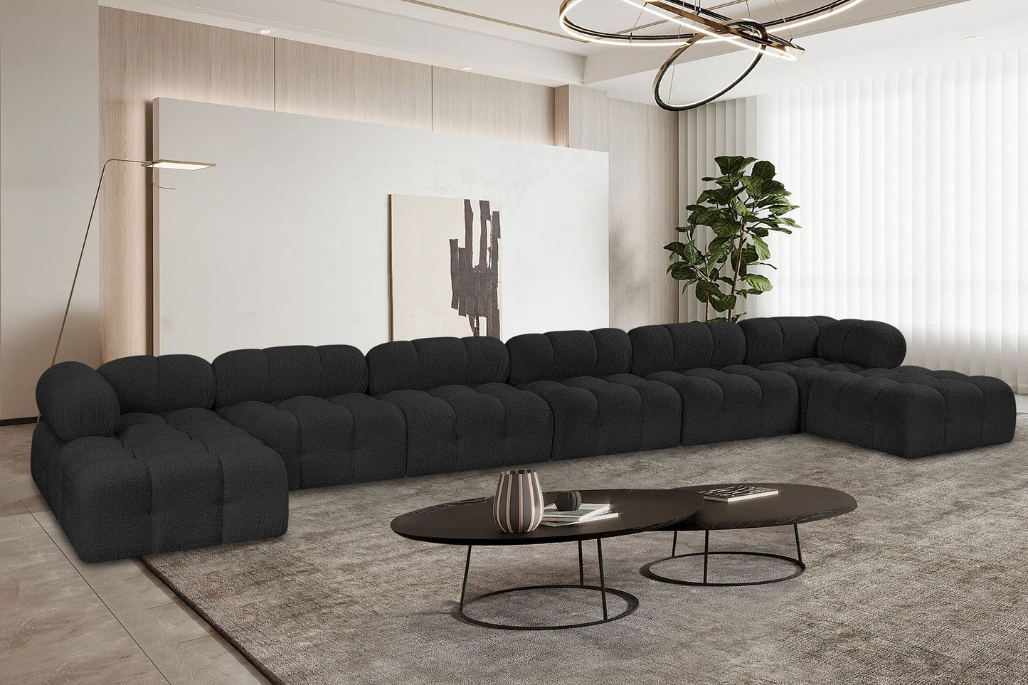Ames - 8 Piece Fabric Modular Sectional