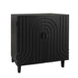 2 Door Storage Cabinet With Adjustable Shelf - Black