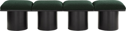 Pavilion - 4 Piece Modular Bench With Black Base
