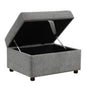 Movable Storage Ottoman Footrest For Living Room