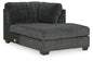 Biddeford - Raf Corner Chaise - Shadow