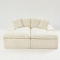 Double Chaise Lounge With Full Compressed Sponge