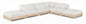 Turin - Chenille Fabric Upholstered Modular Sectional - White