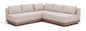 Solace - Olefin Performance Fabric 3 Piece Outdoor Patio Modular Sectional (2 Loveseats & Corner Chair)