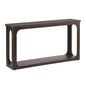 Console Table With Open Arch Cutouts For Living Room Hallway - Espresso