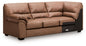 WillowBend - LAF Sofa With Corner Wedge - Caramel