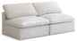 Plush - Modular Armless 2 Seat Sofa
