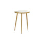 Delilah - Marble And Table Elegant Round Design With Polished - White / Gold