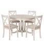 5 Piece Dining Room Set, Table And Chairs Set For 4 Persons