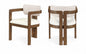 Ravina - Upholstered Dining Chair With Stained Brown Base (Set of 2)