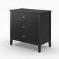 Fluted 3 Drawer Nightstand With Soft Close Slides