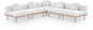 Laguna - 5 Piece 106.5" Upholstered Outdoor Patio Modular Sectional