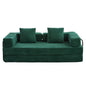Floor Couch, Convertible Floor Sofa Bed With Pillow Back Support Armrest