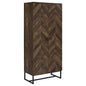 Gunderson - 8 Shelf Accent Cabinet - Oak